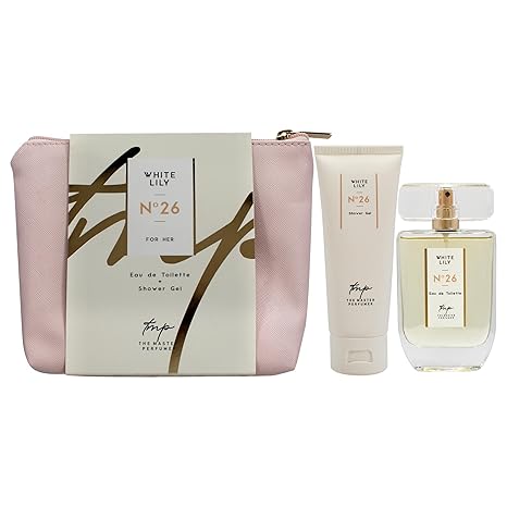 White Lily N26 for Women – 2 Pc Gift Set 1.7oz EDT Spray, 5oz Shower Gel